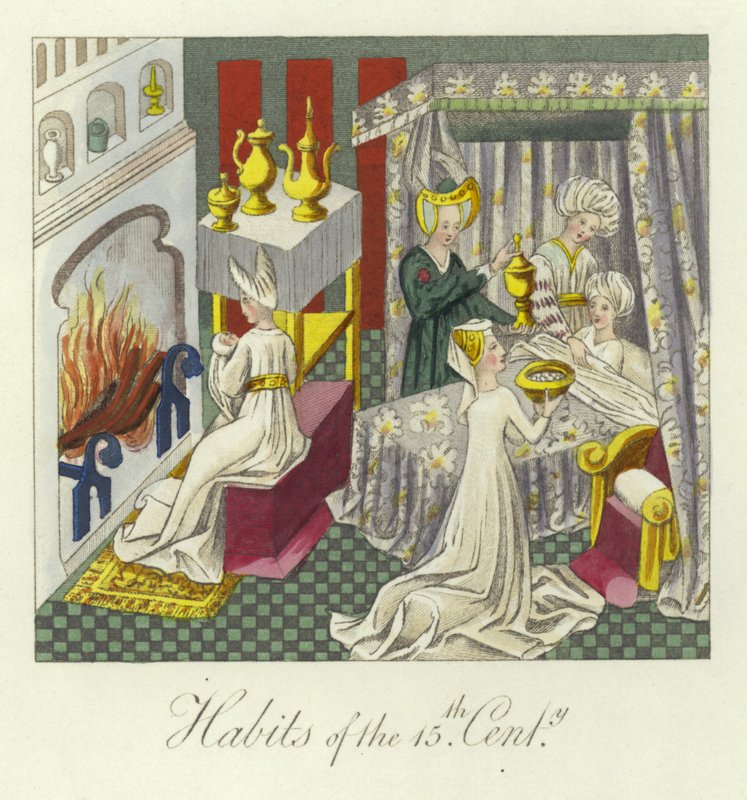 Gewohnheiten des 15. Jahrhunderts von English School
