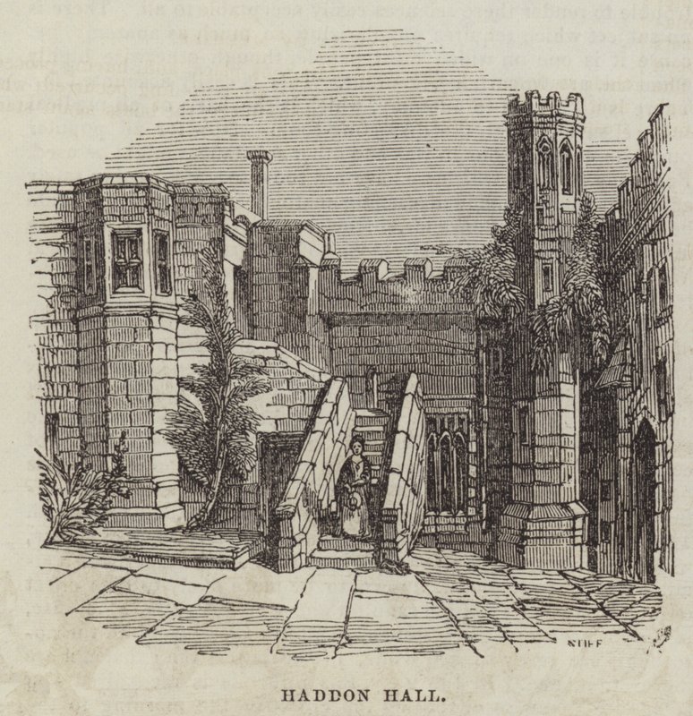 Haddon Hall (Gravur) von English School