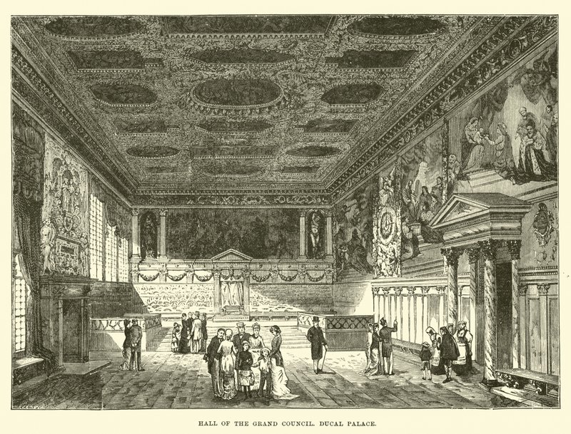 Saal des Großen Rates, Dogenpalast von English School