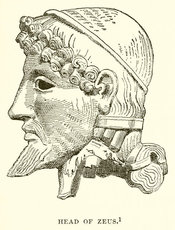 Kopf des Zeus von English School