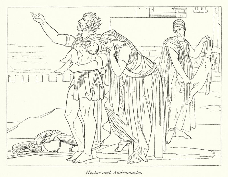 Hektor und Andromache von English School
