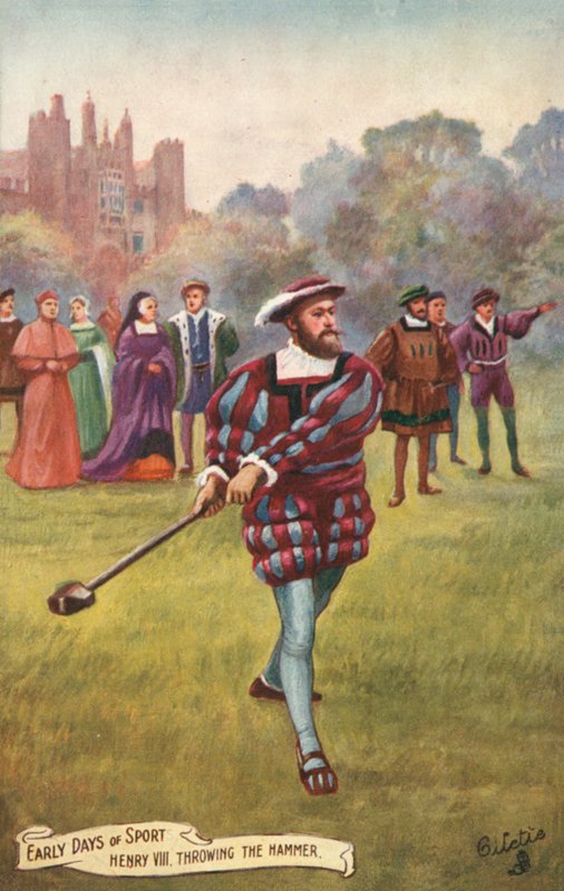 Heinrich VIII. wirft den Hammer von English School