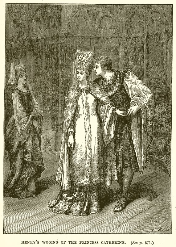 Heinrichs Werbung um Prinzessin Katharina von English School