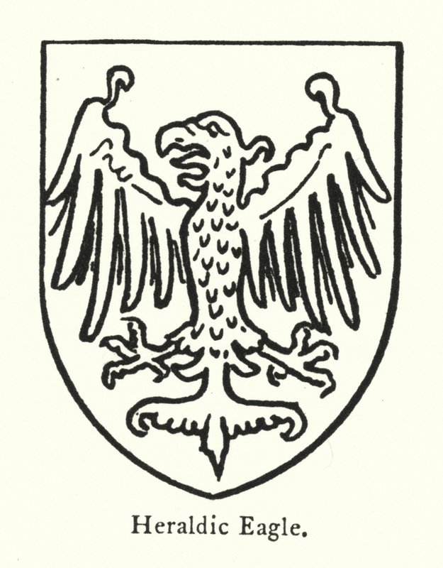Heraldischer Adler (Gravur) von English School