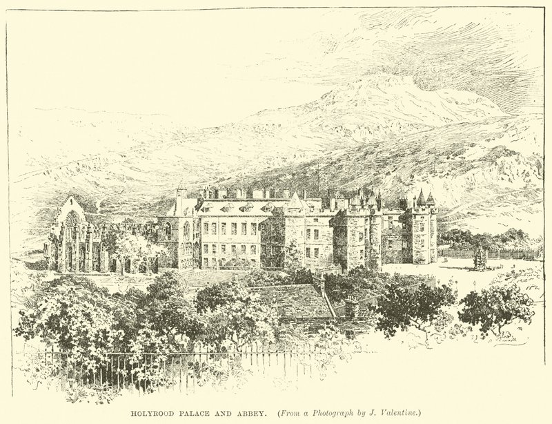 Holyrood-Palast und Abtei von English School