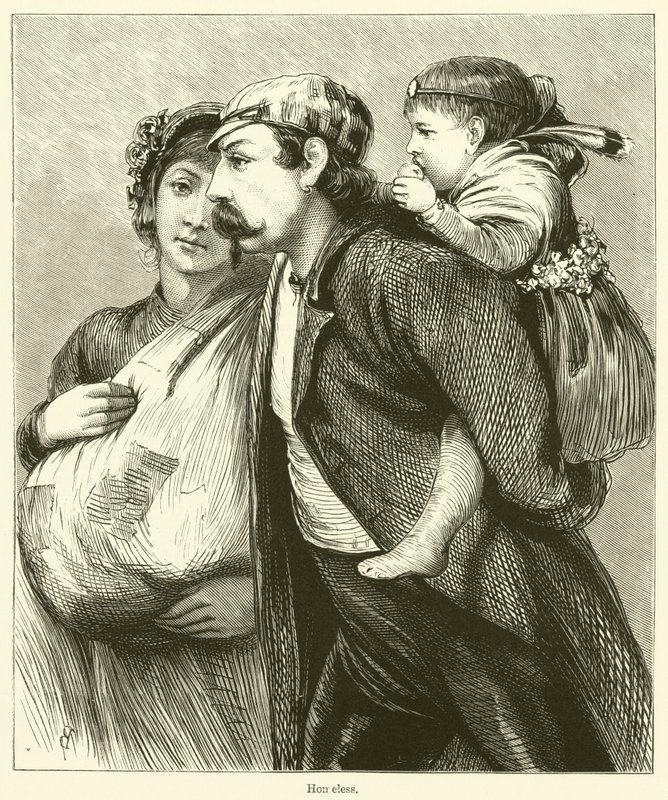 Obdachlos (Stich) von English School