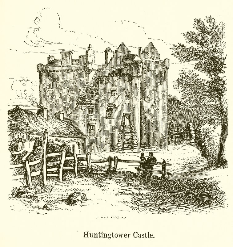 Huntingtower Castle von English School