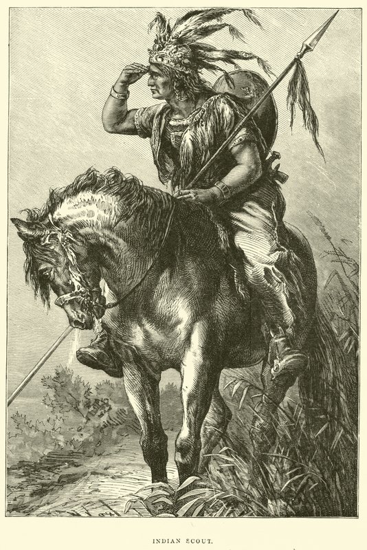 Indianischer Späher von English School