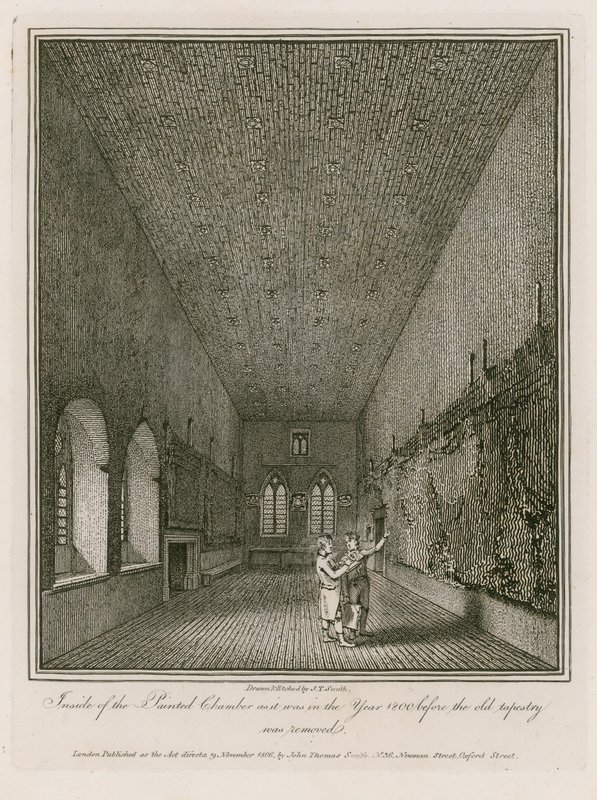 Innenansicht der Painted Chamber von English School