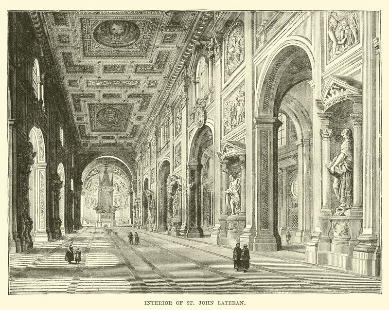 Innenraum von St. Johann im Lateran von English School
