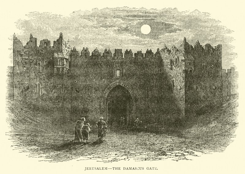 Jerusalem, das Damaskustor von English School