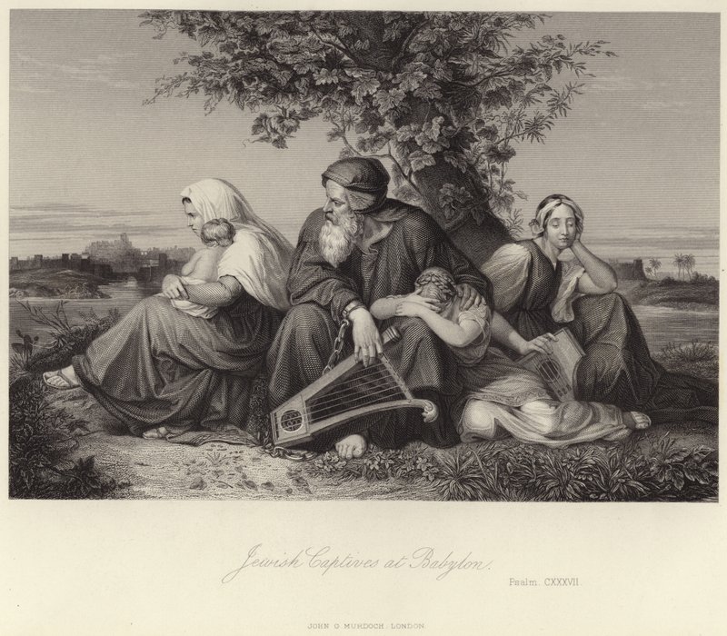Jüdische Gefangene in Babylon von English School