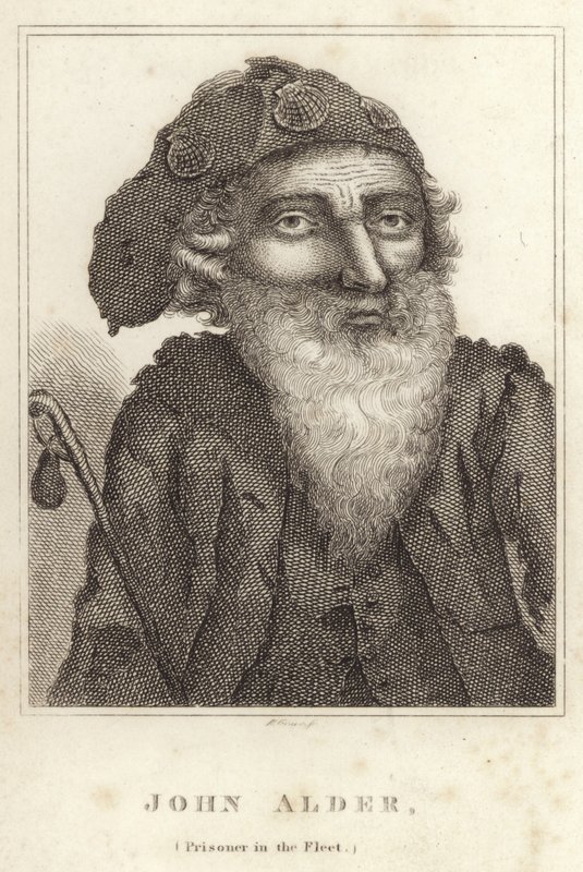 John Alder, Gefangener in der Fleet von English School