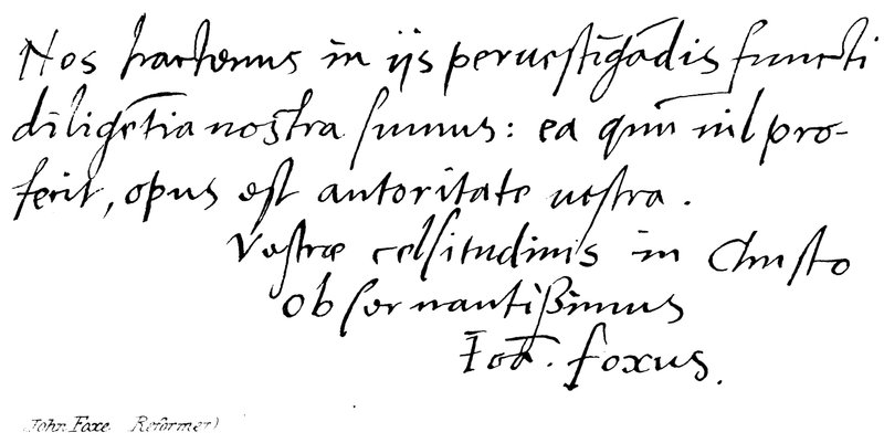John Foxe, Reformator von English School