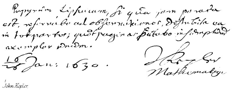 Johannes Kepler von English School