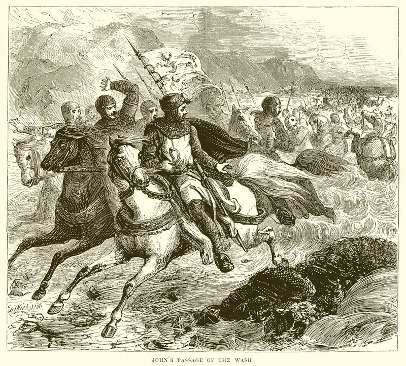 Johanns Durchquerung des Wash von English School