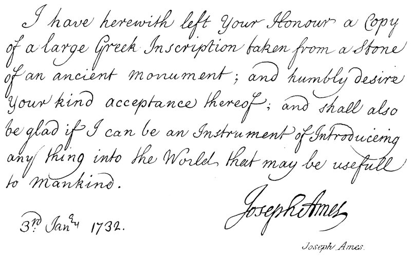 Joseph Ames von English School