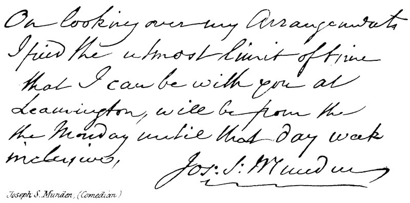 Joseph S Munden (Komiker) von English School