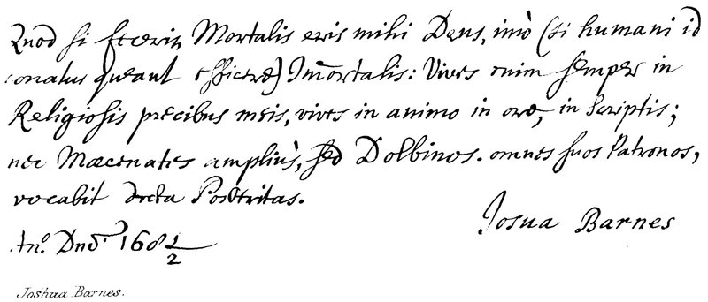 Joshua Barnes von English School
