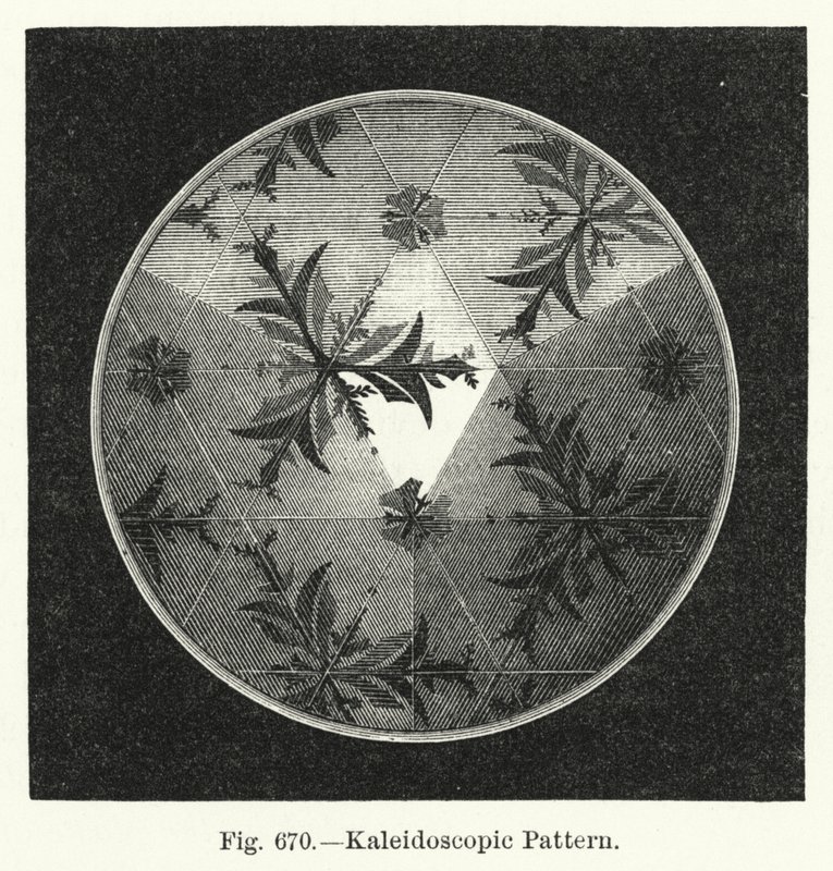 Kaleidoskopisches Muster (Gravur) von English School
