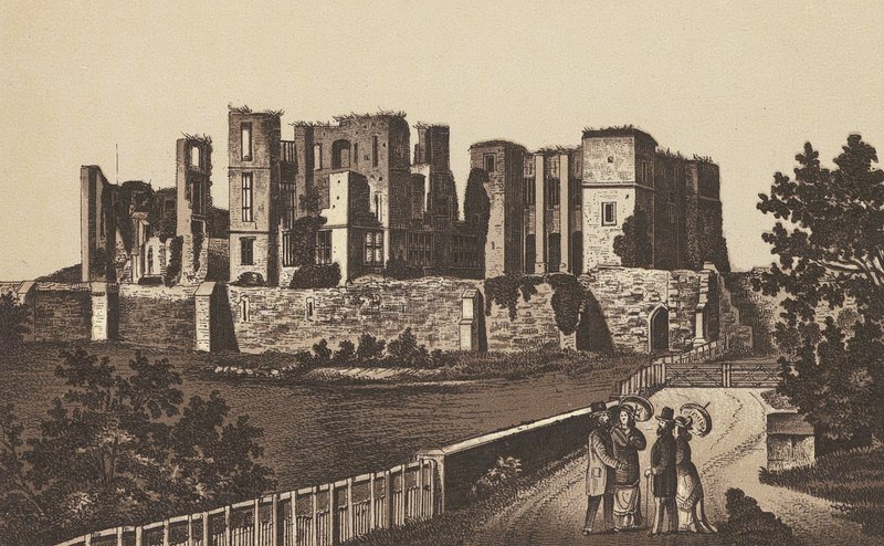 Kenilworth Castle (Lithografie) von English School