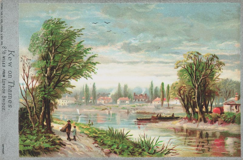 Kew am Fluss Themse von English School