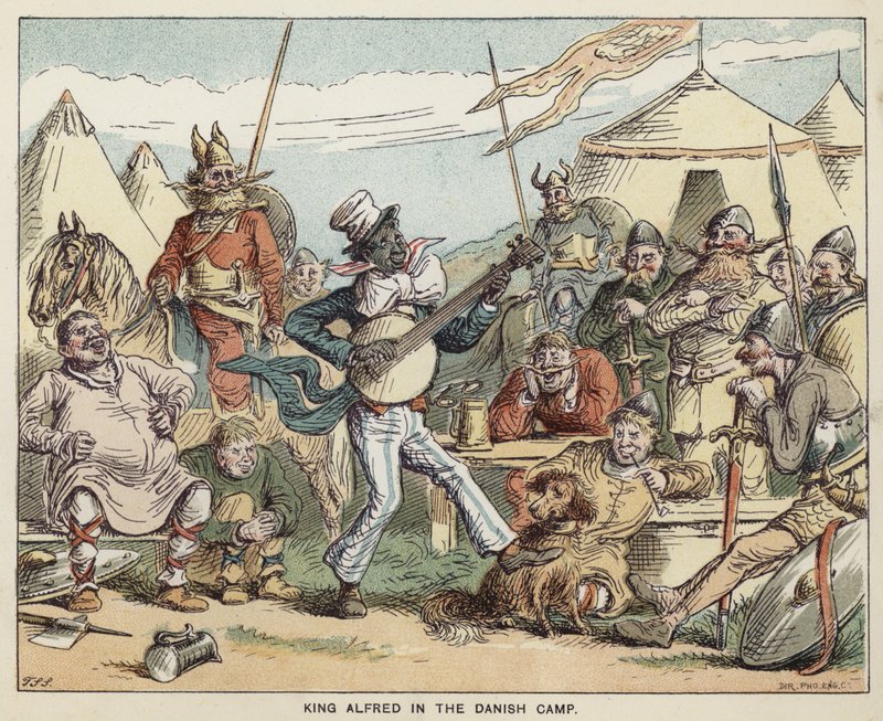 König Alfred im dänischen Lager von English School