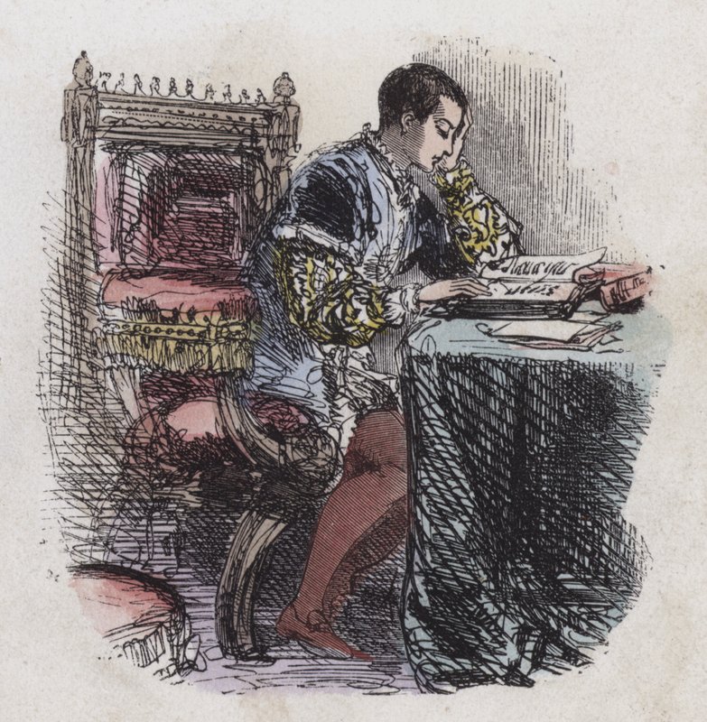 König Edward VI. beim Lesen von English School