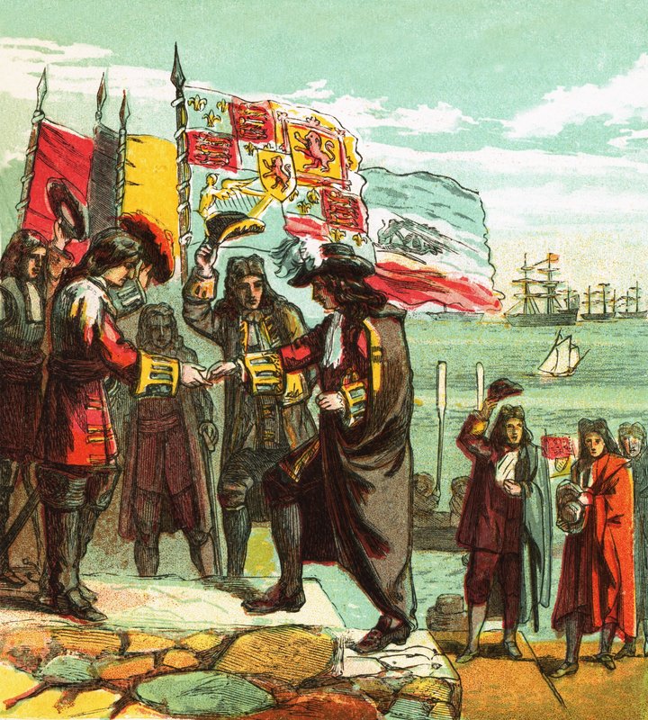 Landung von Wilhelm von Oranien von English School