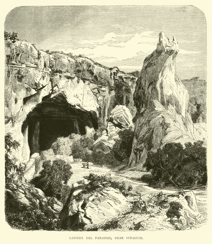 Latomie del Paradiso bei Syrakus von English School