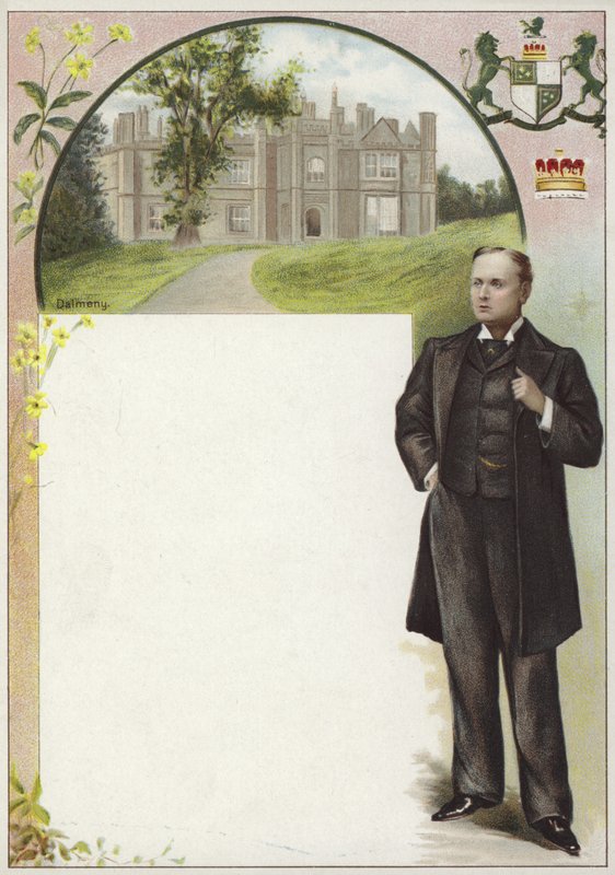 Liebig-Karte mit Lord Rosebery von English School