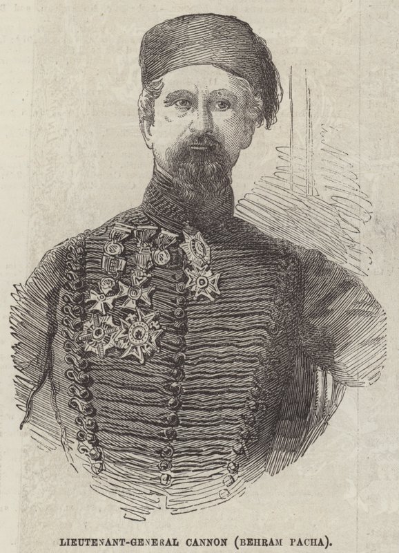 Generalleutnant Cannon (Behram Pacha) (Gravur) von English School