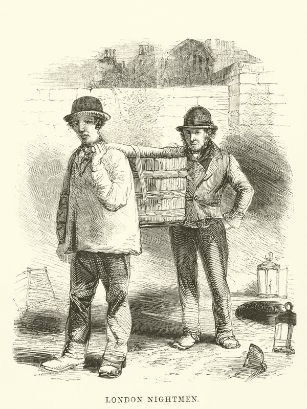 Londoner Nachtmänner (Stich) von English School