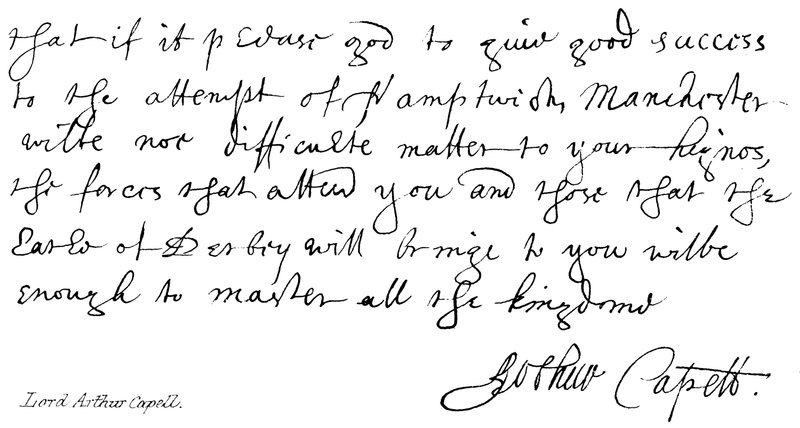 Lord Arthur Capell von English School