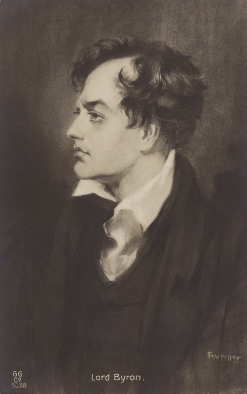 Lord Byron (1788-1824), englischer Dichter von English School