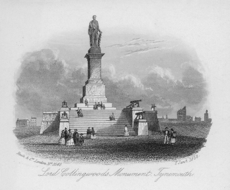 Lord Colingwoods Denkmal, Tynemouth von English School