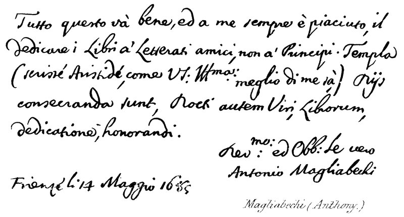 Magliabechi (Anthony) von English School