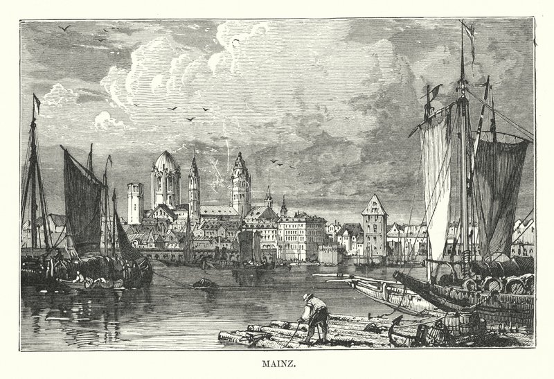 Mainz (Gravur) von English School