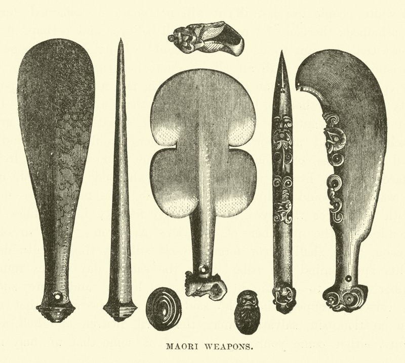 Maori-Waffen von English School