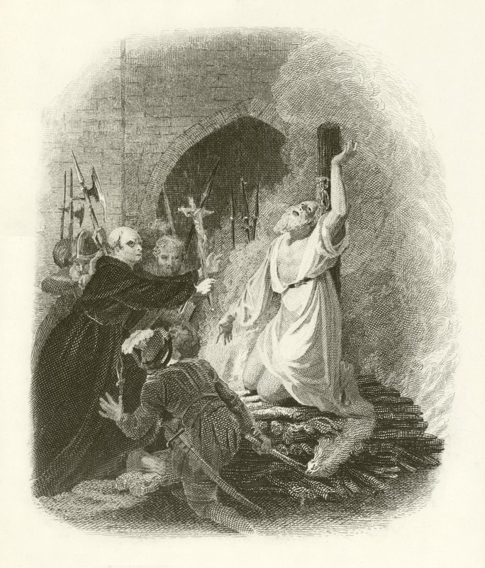 Märtyrertod von Cranmer von English School