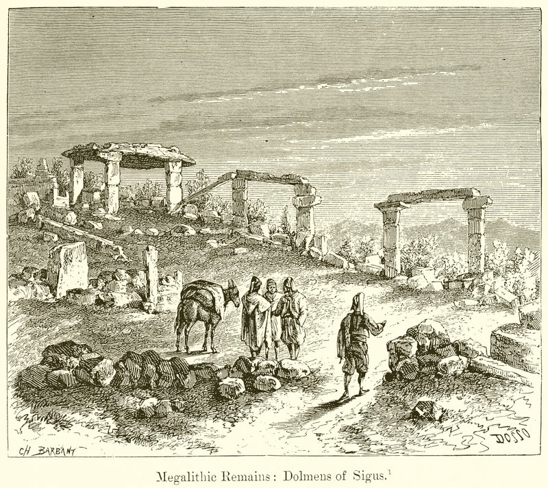 Megalithische Überreste: Dolmen von Sigus von English School