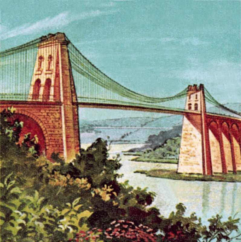Menai-Hängebrücke von English School