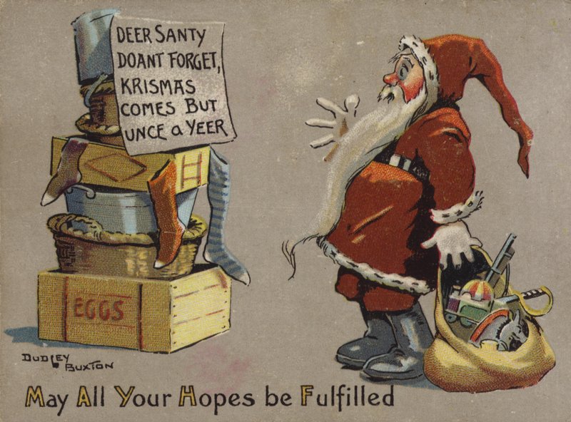 Nachricht für den Weihnachtsmann von English School
