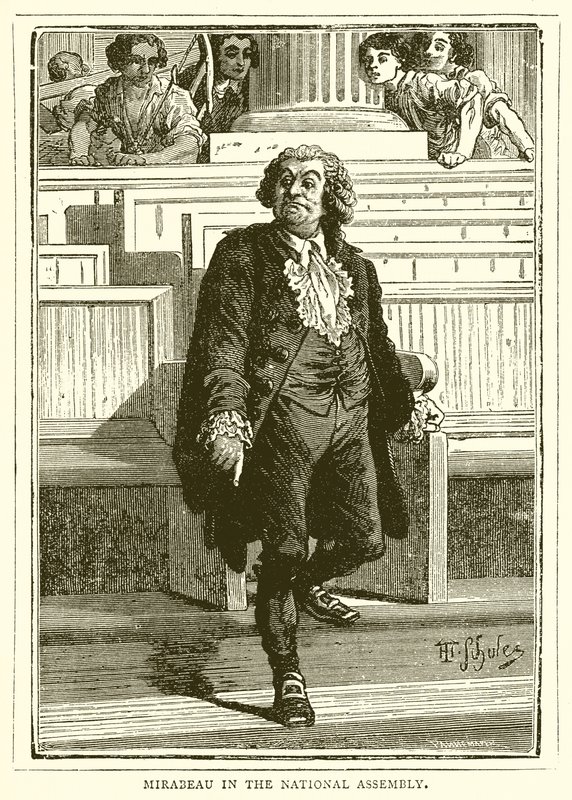 Mirabeau in der Nationalversammlung von English School