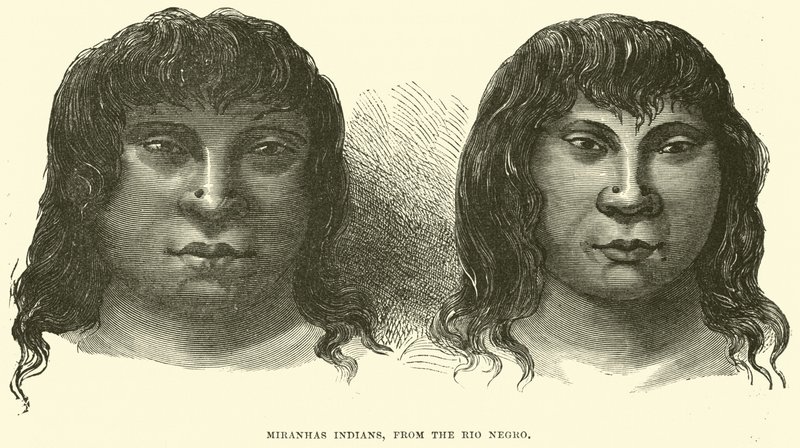 Miranhas-Indianer vom Rio Negro von English School