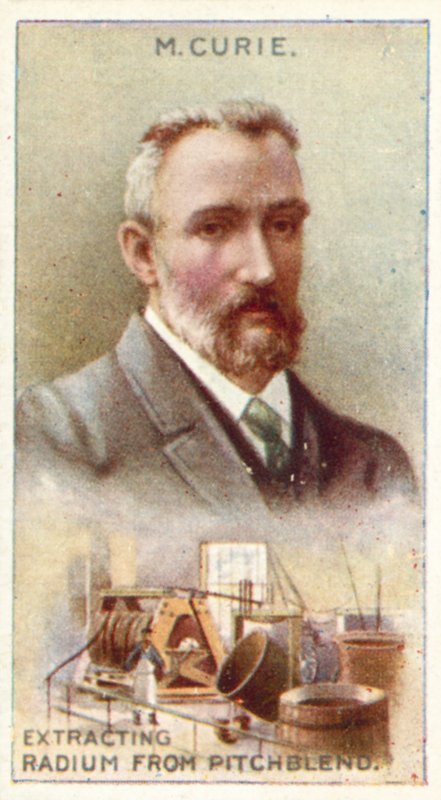 Monsieur Curie extrahiert Radium aus Pechblende von English School