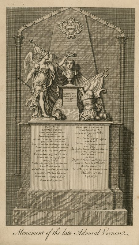 Denkmal für Admiral Edward Vernon von English School