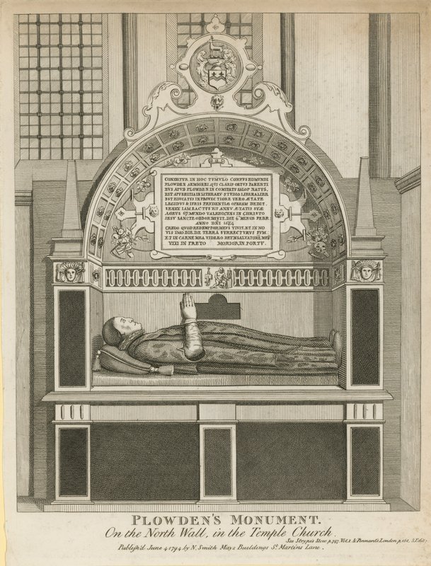 Denkmal für Edmund Plowden von English School
