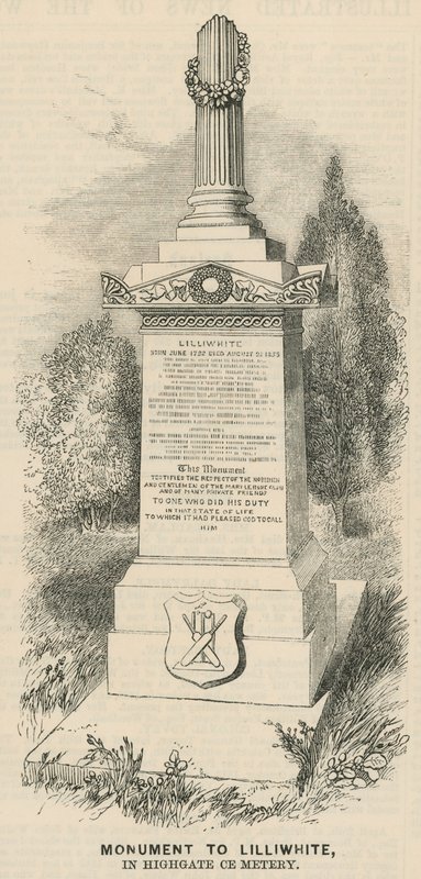 Denkmal für Lilliwhite von English School