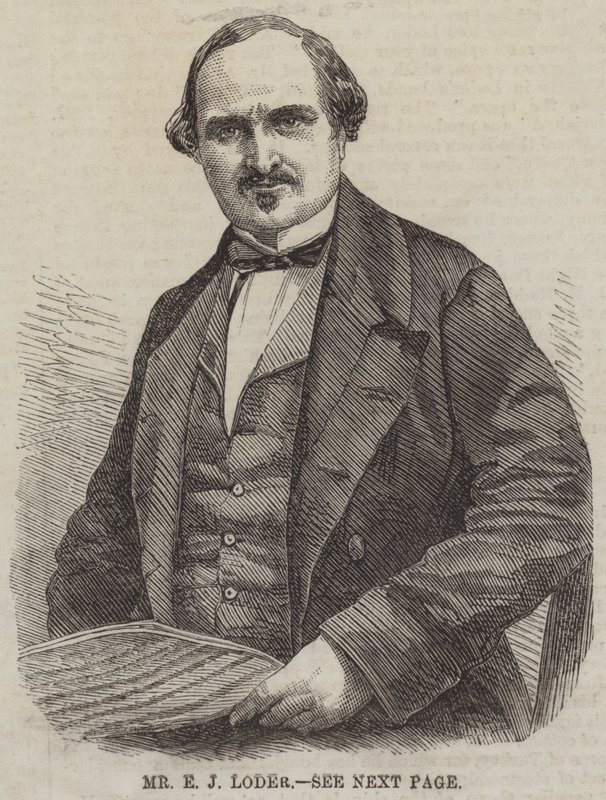 Herr E J Loder (Gravur) von English School